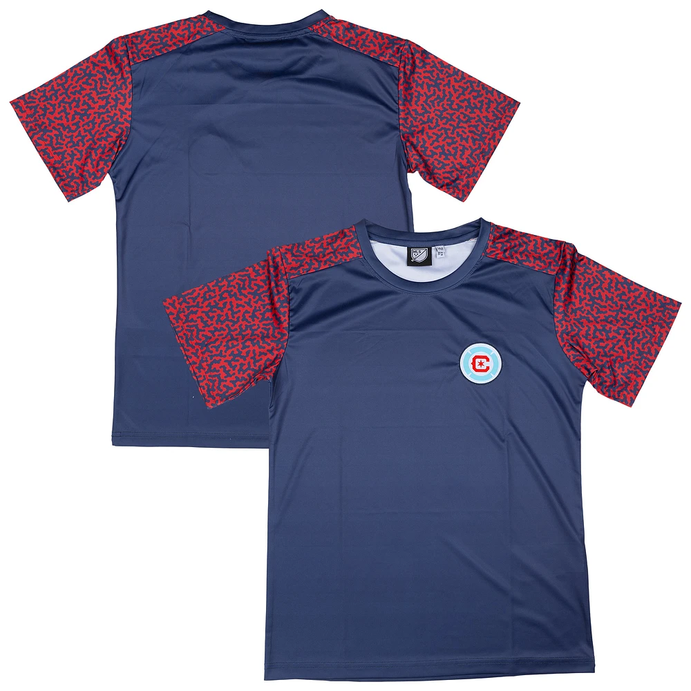 Youth Sport Design Sweden Navy Chicago Fire Starting Lineup Home T-Shirt