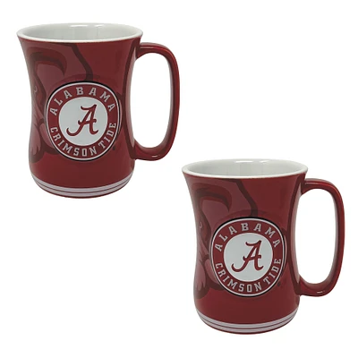 Alabama Crimson Tide 16oz. Sculpted Barista Mug Two-Pack