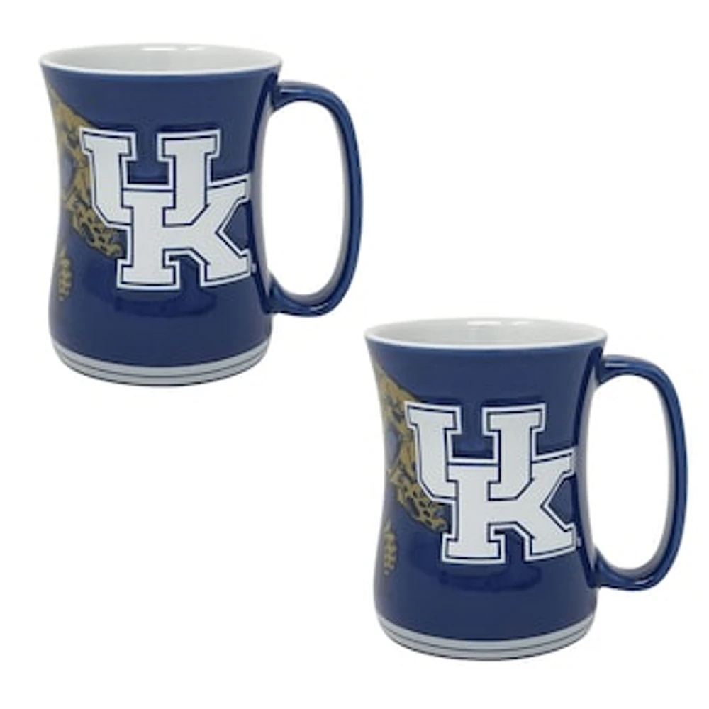 Kentucky Wildcats 16oz. Sculpted Barista Mug Two-Pack