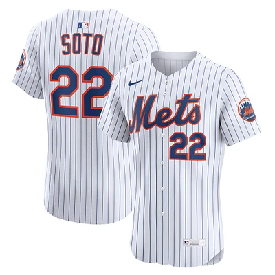 Men's Nike Juan Soto White New York Mets Home Elite Jersey