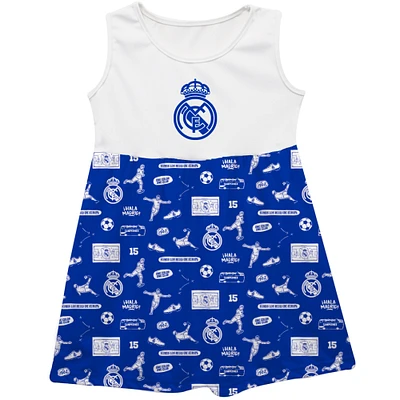 Girls Infant Vive La Fete Royal Real Madrid Impressions Artwork Tank Top Dress