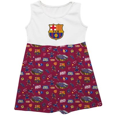Girls Youth Vive La Fete  Maroon Barcelona Tank Top Dress