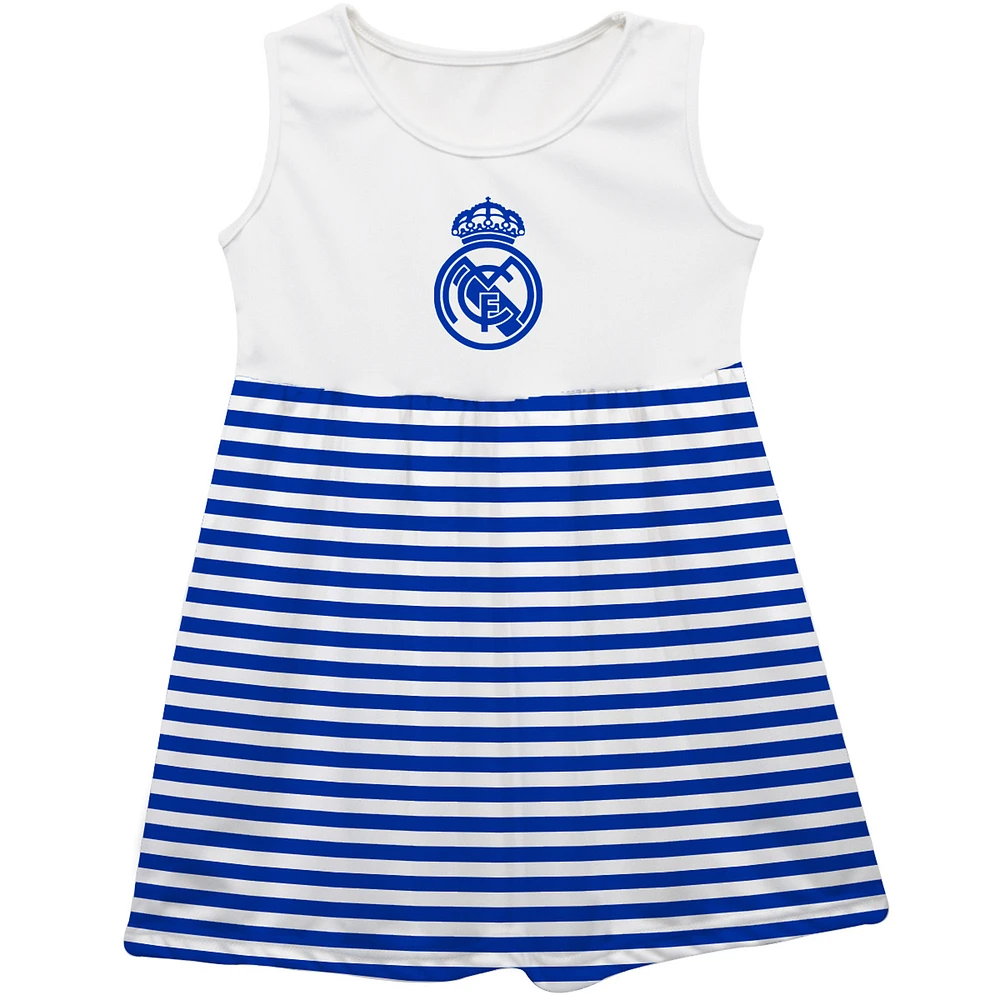 Girls Toddler Vive La Fete Royal Real Madrid Striped Tank Top Dress