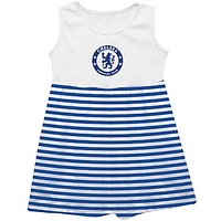 Girls Youth Vive La Fete  Blue Chelsea Striped Tank Top Dress