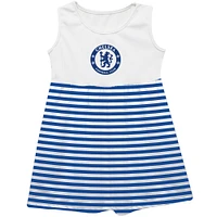 Girls Youth Vive La Fete  Blue Chelsea Striped Tank Top Dress