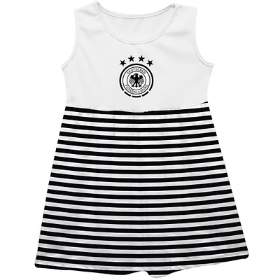 Girls Youth Vive La Fete Black Germany National Team Striped Tank Top Dress