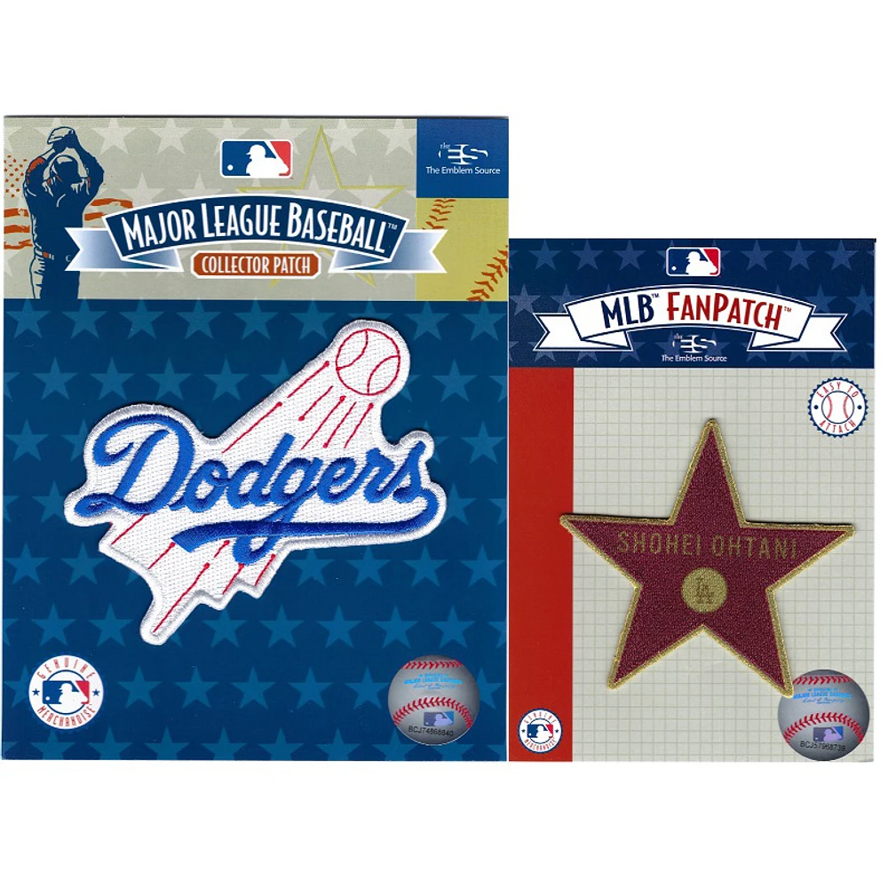 Shohei Ohtani Los Angeles Dodgers Two-Pack Hollywood Star Fan Patch Set
