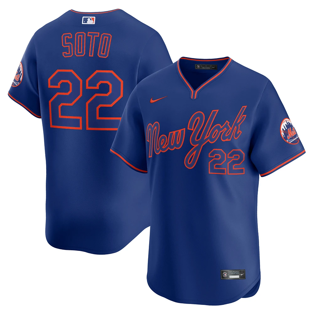 Men's Nike Juan Soto Royal New York Mets Alternate Limited Player Jersey