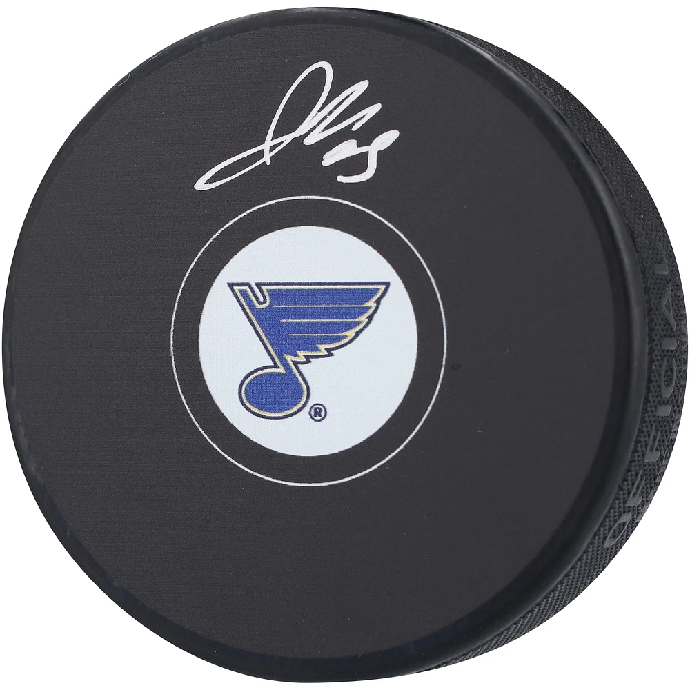 Jordan Kyrou St. Louis Blues Autographed Hockey Puck