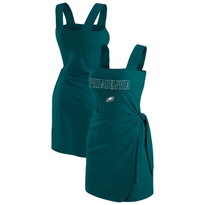 Women's WEAR by Erin Andrews Midnight Green Philadelphia Eagles Wrap Dress