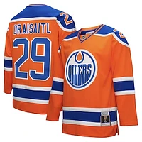 Men's Mitchell & Ness Leon Draisaitl Orange Edmonton Oilers Power Play Jersey