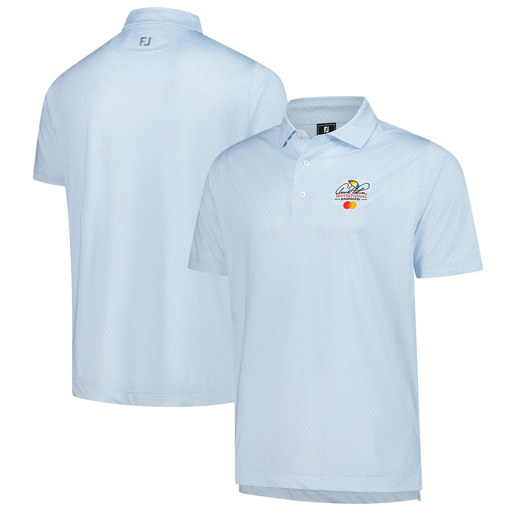 Men's FootJoy White Arnold Palmer Invitational ProDry Loop Print Lisle Polo