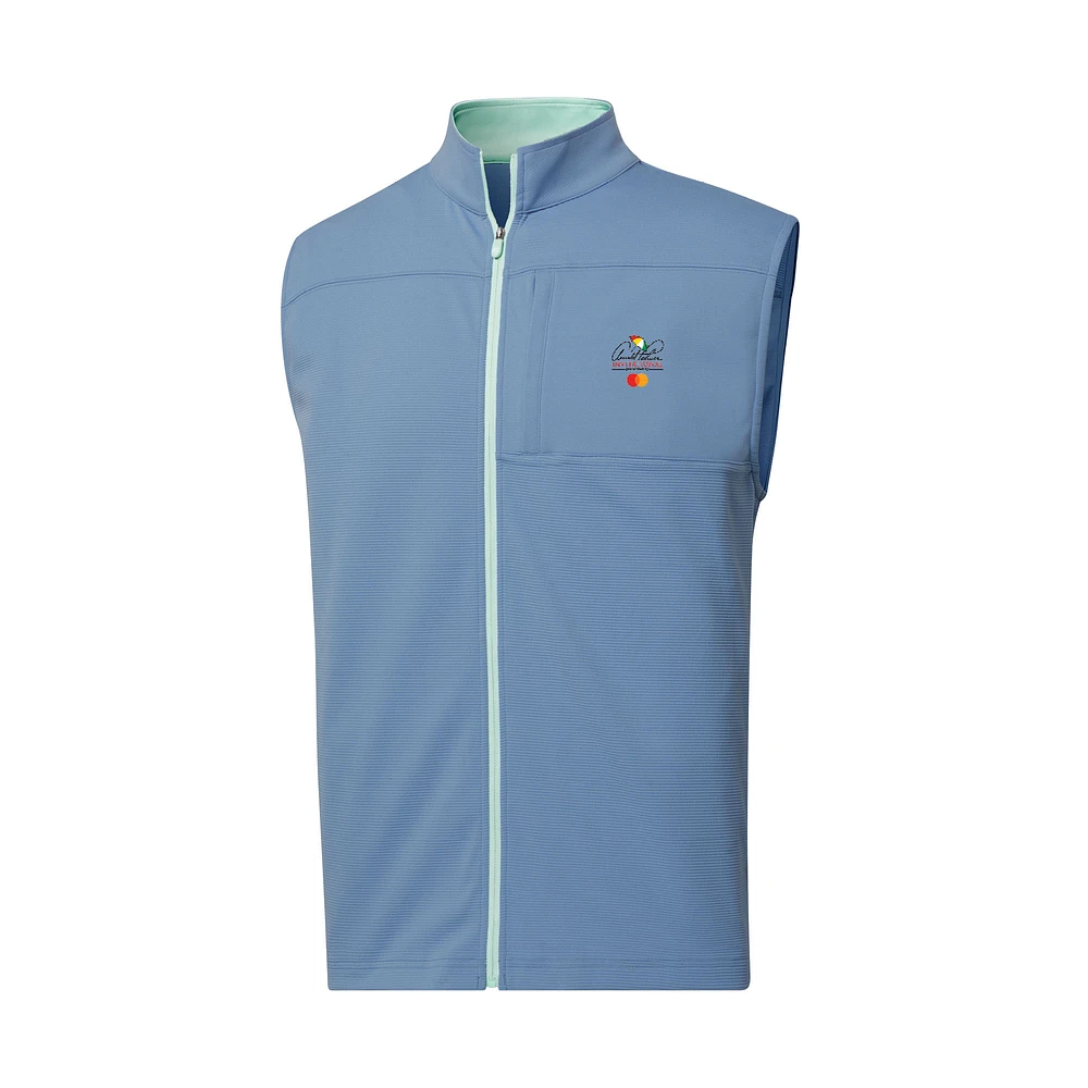 Men's FootJoy Light Blue Arnold Palmer Invitational Ottoman Fill-Zip Knit Vest