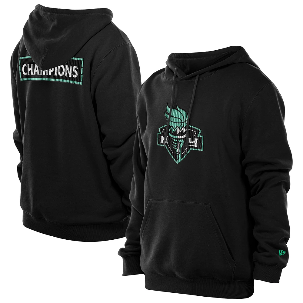 Men's New Era Black New York Liberty Champions Premium Pullover Hoodie