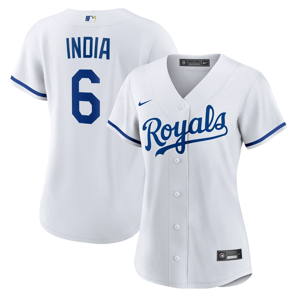 Women's Nike Jonathan India White Kansas City Royals Home Replica Jersey