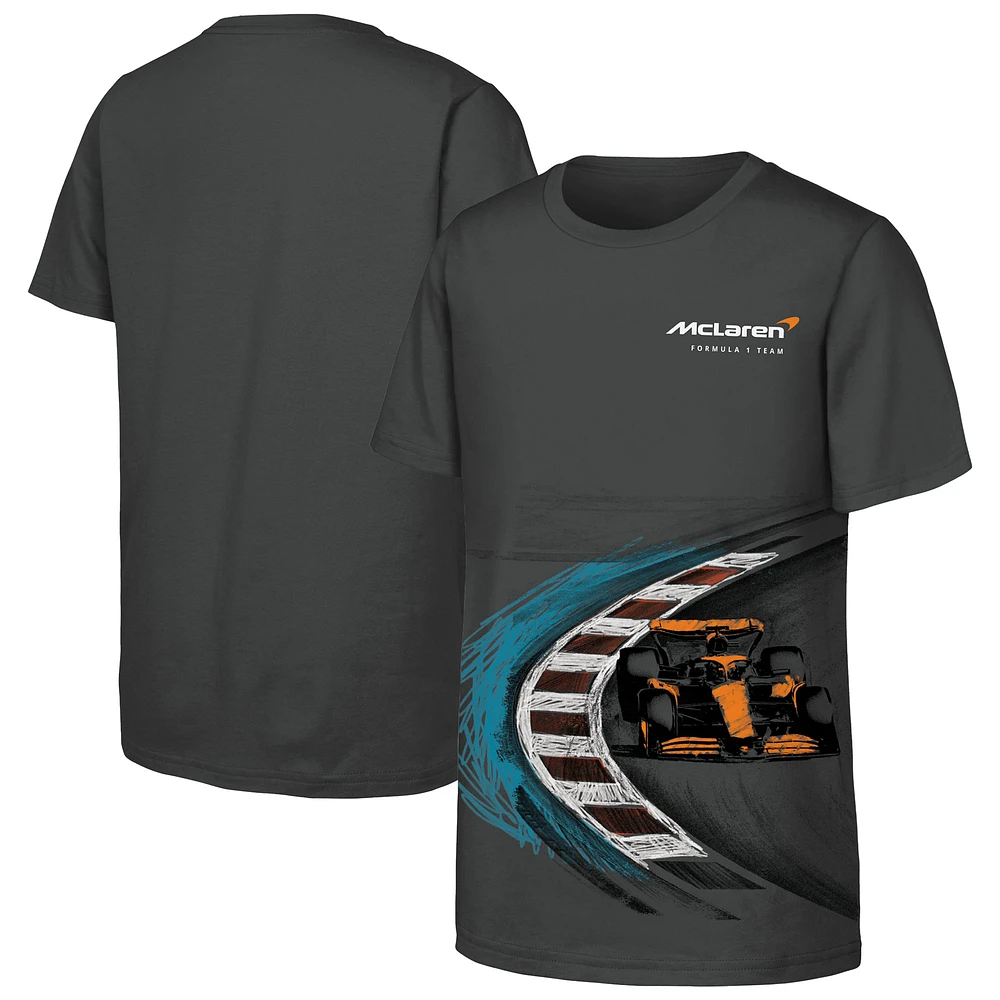 Youth Anthracite McLaren F1 Team On The Track T-Shirt