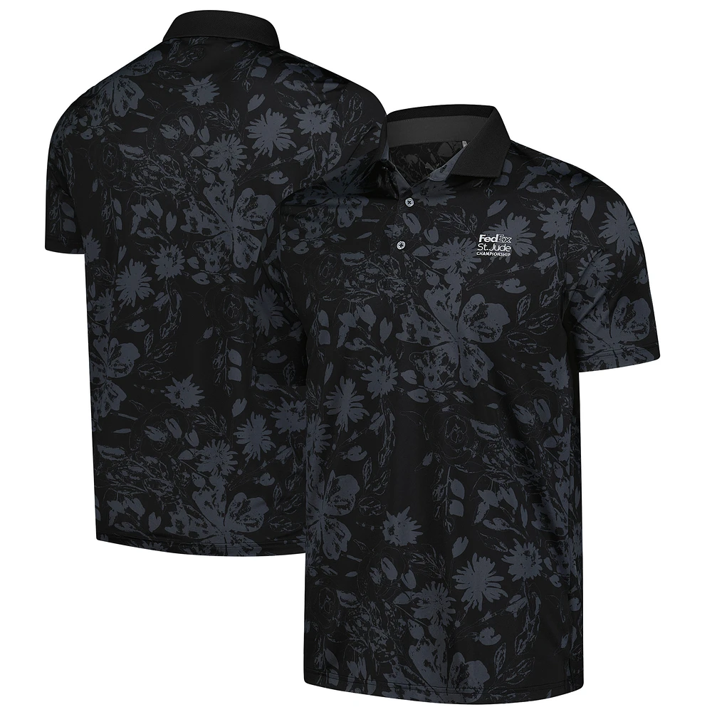 Men's Puma Black FedEx St. Jude Championship MATTR Rose Polo