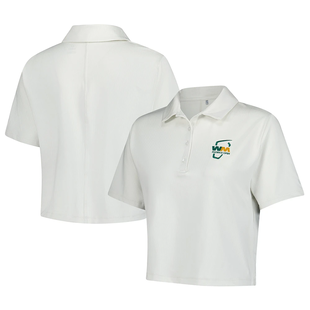 Women's Under Armour White WM Phoenix Open Performance Drive Charm Polo