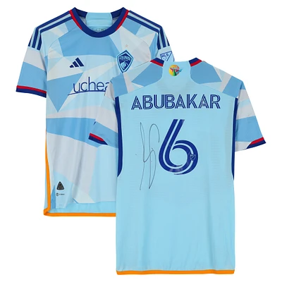 Lalas Abubakar Colorado Rapids Autographed Match-Used #6 Blue adidas Jersey from the 2024 MLS Season - Size L