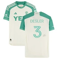 Mikkel Desler Austin FC Autographed Match-Used #3 adidas Jersey from the 2024 MLS Season