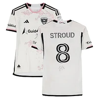 Jared Stroud D.C. United Autographed Match-Used #8 adidas Jersey from the 2024 MLS Season