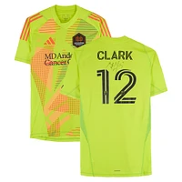 Steve Clark Houston Dynamo FC Autographed Match-Used #12 Yellow adidas Jersey from the 2024 MLS Season - Size XL