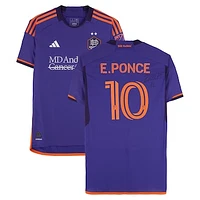 Ezequiel Ponce Houston Dynamo FC Autographed Match-Used #10 adidas Jersey from the 2024 MLS Season