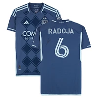 Nemanja Radoja Sporting Kansas City Autographed Match-Used #6 Navy adidas Jersey from the 2024 MLS Season - Size M