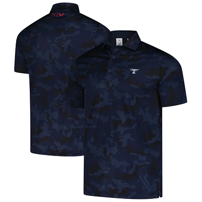 Men's Puma Navy TOUR Championship MATTR Volition Camo Polo