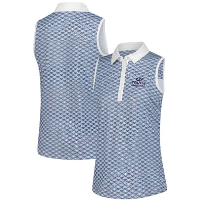 Women's Puma Blue Truist Championship Scallop Cloudspun Sleeveless Polo