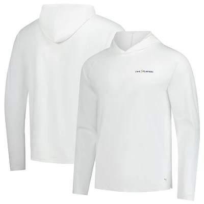 Men's Puma White THE PLAYERS You-V Brrr Raglan Pullover Hoodie