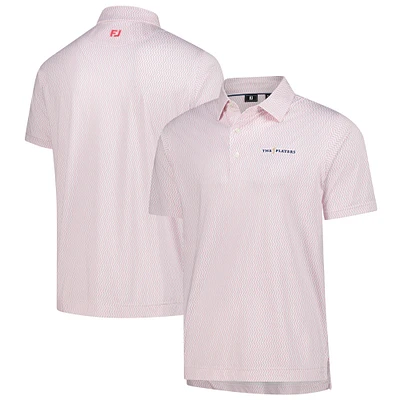 Men's FootJoy Pink THE PLAYERS ProDry Wiggle Print Lisle Polo