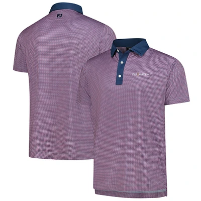 Men's FootJoy Navy THE PLAYERS ProDry Lattice Print Lisle Polo