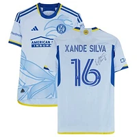 Xande Silva Atlanta United FC Autographed Match-Used #16 Blue adidas Jersey from the 2024 MLS Season - Size M