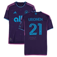 Jere Uronen Charlotte FC Autographed Match-Used #21 Purple adidas Jersey from the 2024 MLS Season - Size S