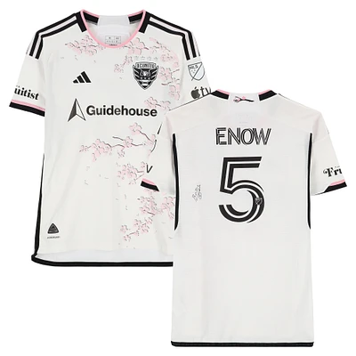Boris Enow D.C. United Autographed Match-Used #5 adidas Jersey from the 2024 MLS Season