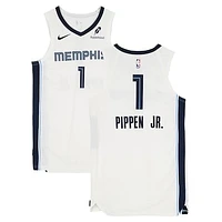 Scotty Pippen Jr. Memphis Grizzlies Game-Used #1 White Nike Jersey vs. Sacramento Kings on December 5, 2024 - Size 48+4