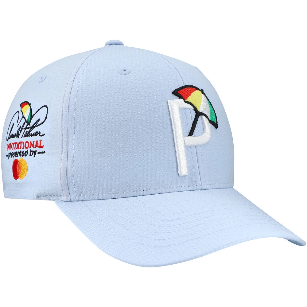 Men's Puma Blue Arnold Palmer Invitational Seersucker Adjustable Hat