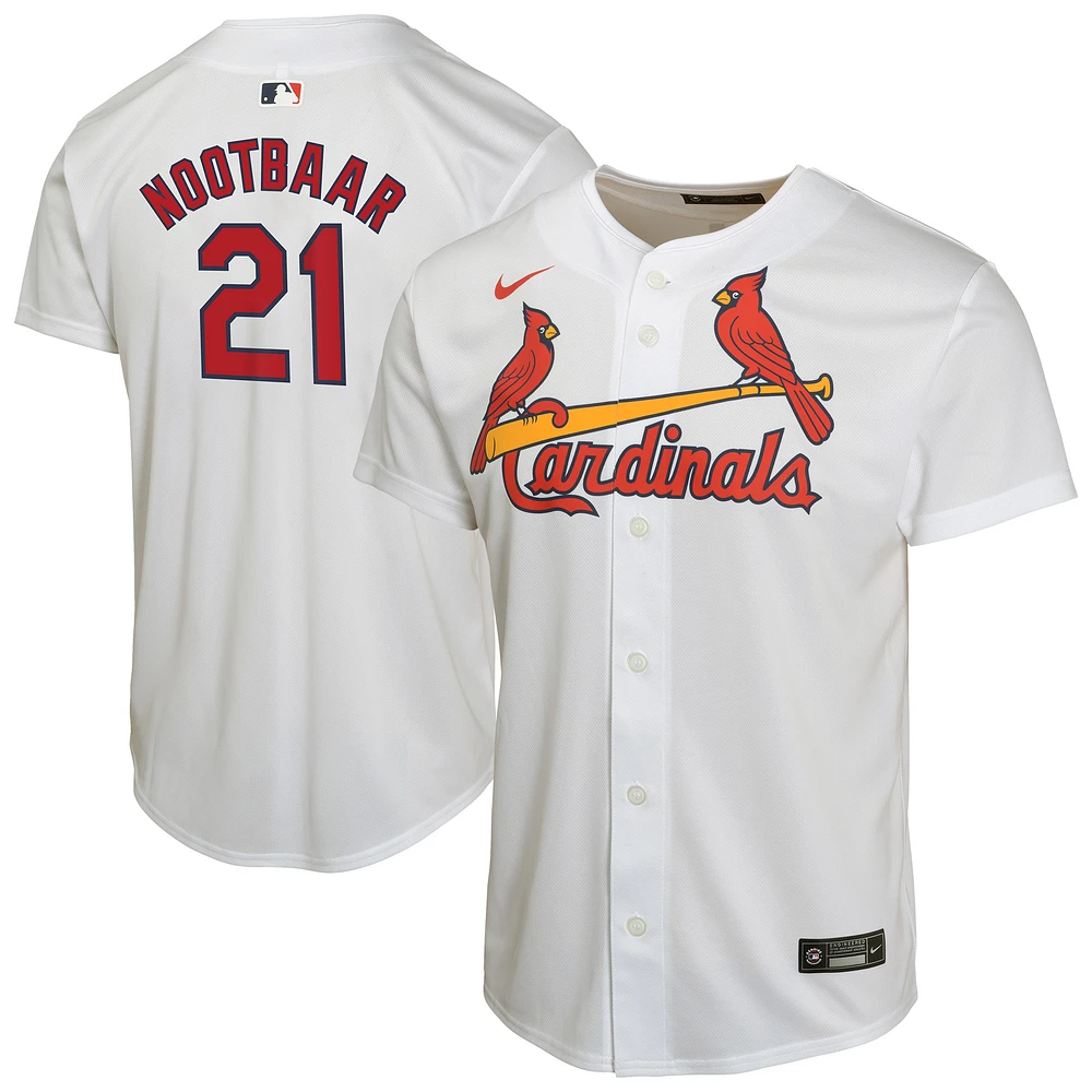 Youth Nike Lars Nootbaar White St. Louis Cardinals Home Game Player Jersey