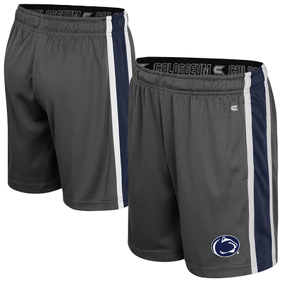 Youth Colosseum Charcoal Penn State Nittany Lions Ripple Shorts