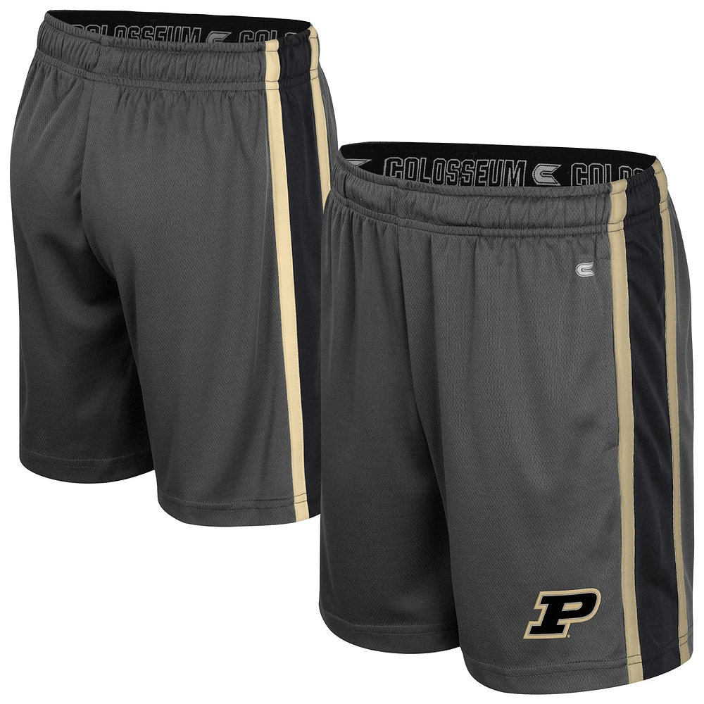 Youth Colosseum Charcoal Purdue Boilermakers Ripple Shorts