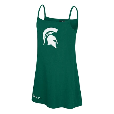 Girls Youth Colosseum Green Michigan State Spartans Brook Tank Dress