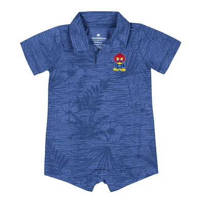 Infant Colosseum Royal Kansas Jayhawks Fern Romper