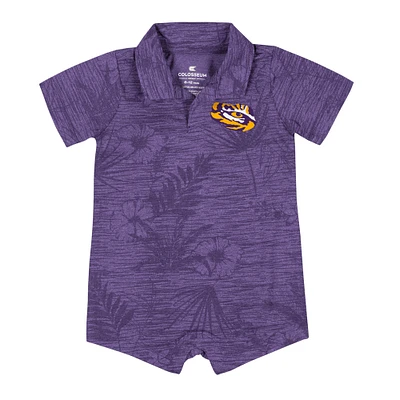 Infant Colosseum Purple LSU Tigers Fern Romper