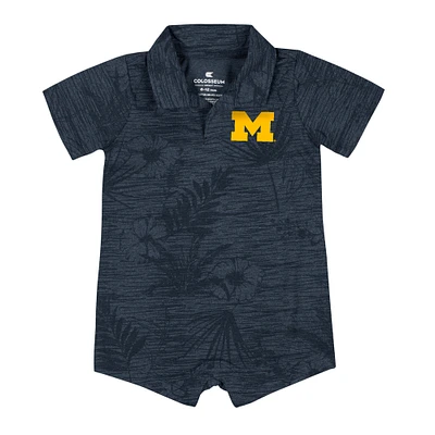 Infant Colosseum Navy Michigan Wolverines Fern Romper