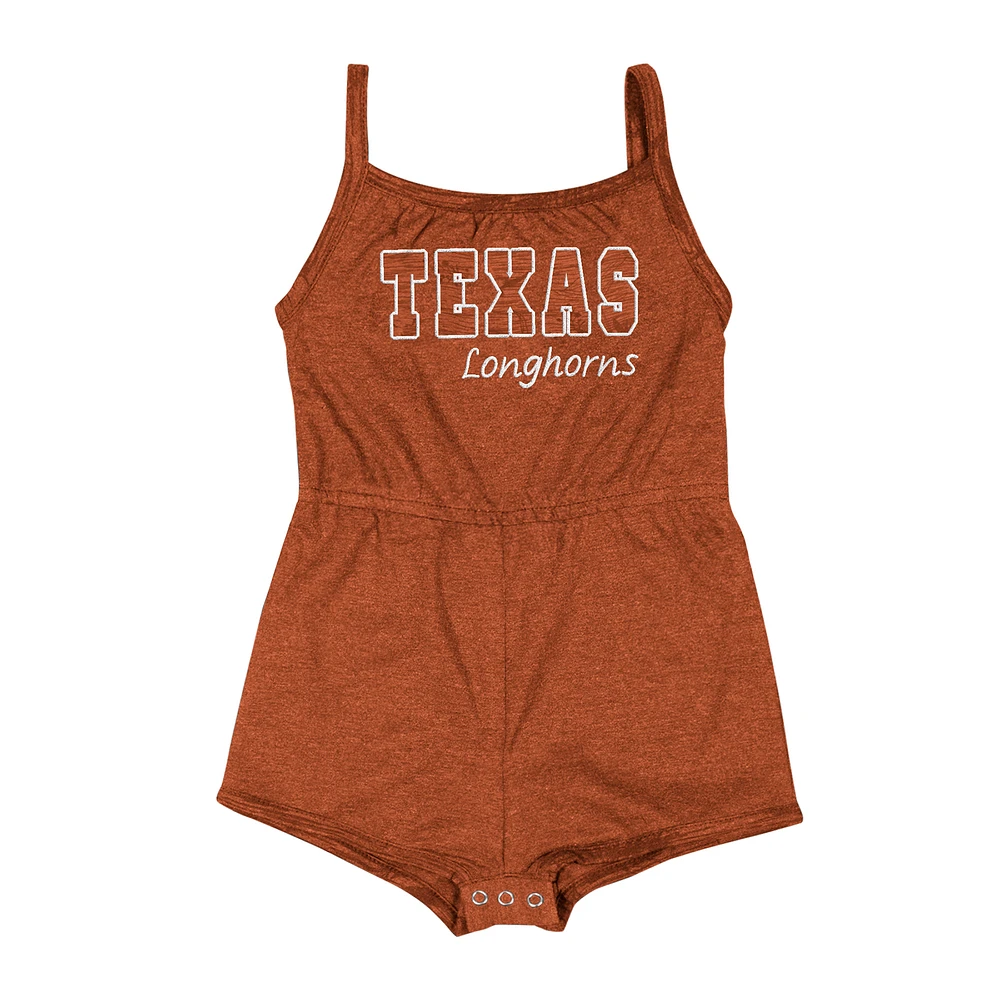 Girls Infant Colosseum Texas Orange Texas Longhorns Elemental Tank Romper