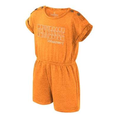 Girls Toddler Colosseum Tennessee Orange Volunteers Cinder Romper