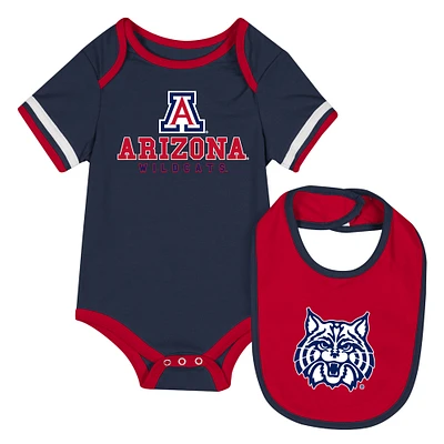 Newborn & Infant Colosseum Navy Arizona Wildcats Bodysuit Bib Set