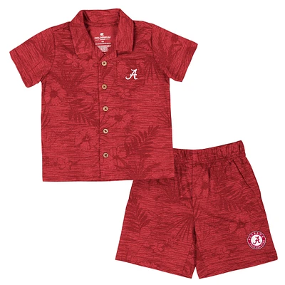 Toddler Colosseum Crimson Alabama Crimson Tide Fern Champ Shirt and Shorts Set