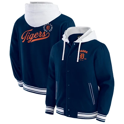 Men's Darius Rucker Collection by Fanatics Navy Detroit Tigers Full-Snap Hooded Jacket